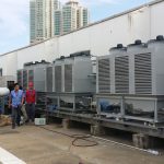 cooling tower chiller accu install